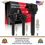 Quality Ignition Coils & Spark Plugs Kit For Mitsubishi Mirage 2014-2018 1.2l. Fixed Price $56.99.