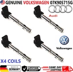 Oem Genuine Vw X4 Ignition Coils For 2005-2015 Volkswagen & Audi, 07k905715g. Fixed Price $136.28.