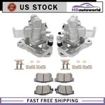 2x Rear Brake Calipers W/ Bracket & 4x Pads For 2006 07 08 09 10-15 Honda Civic. Fixed Price $100.39.