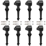 Ignition Coil Pack And Iridium Spark Plug Set Of 8 For Jaguar Land Rover Uf618. Fixed Price $94.40.