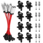 Set Of 8 Round Ignition Coil Pack Uf262 With Spark Plug And Wires For Chevy Gmc. Fixed Price $89.99.