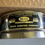 Fisher Scientific Fisherbrand 8" Fh-sfsc-us #120 Standard Testing Sieve - 125um. Fixed Price $32.00.