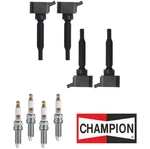 Aceon Ignition Coil & Oem Spark Plug 4pcs Set For Santa Fe Sonata/ Sorento. Fixed Price $140.63.