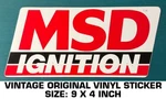 Msd Ignition Vintage Original Vinyl Decal Sticker - Engine Racing-performance. Fixed Price $7.94.