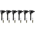 Eldor 6 Ignition Coils Bosch Platinum Spark Plugs Kit For Porsche 911 3.0l H6. Fixed Price $290.95.