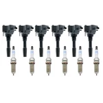 Eldor 6 Ignition Coils Bosch Evo Spark Plugs Kit For Land Rover Jaguar 3.0l L6. Fixed Price $301.95.