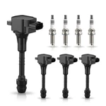 Set Of 4 Ignition Coil Packs & Platinum Spark Plugs For Nissan Uf351 Uf548 1.8l. Fixed Price $59.99.