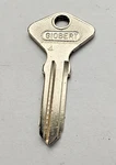 Fiat 124 Spider Door And Trunk Key Blank Genuine. Fixed Price $14.99.