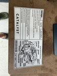 Ferrari 550 1999 Catalyst Emision Engine Bay Label Emblem Sticker. Fixed Price $50.00.
