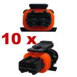 Fuel Injection Connectors - Bosch Djb7026y-3.5-21 Without Border (10 X Female). Fixed Price $22.00.
