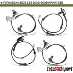 4x Abs Wheel Speed Sensor For Nissan 350z 2003-2009 Infiniti G35 Front & Rear. Fixed Price $66.92.