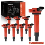 A-premium 8x Red Ignition Coil Pack For Toyota 4runner Sequoia Lexus Gs430 Ls430. Fixed Price $93.49.