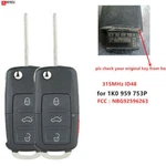 2x Replacement Flip Remote Key Fob 315mhz Id48 For Volkswagen Vw - 1k0 959 753p. Fixed Price $18.94.
