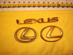 Lexus 90-94 Ls 400 Gold Plated Front G/ Rear Plastic Genuine Oem 3 Emblems. Fixed Price $115.62.