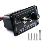 Amomd 12v Bilge Pump Control Switch Panel, 3 Way Manual/off/auto With Type-a. Fixed Price $23.27.