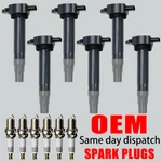 6x Oem Ignition Coil & Iridium Spark Plugs For Dodge Chrysler 3.5l 4.0l Uf502. Fixed Price $50.98.
