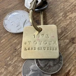1973 Toyota Land Cruiser Solid Brass Key Fob 73. Fixed Price $15.95.