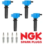 Performance Ignition Coil & Ngk Ruthenium Spark Plug For 12-18 Ford Focus Uf670. Fixed Price $149.85.