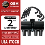 Ignition Coil + Spark Plug Wires For Chevrolet Aveo Pontiac Suzuki Daewoo Uf503. Fixed Price $38.76.