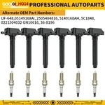 6/set Ignition Coil Uf648 + Iridium Spark Plug For Dodge Chrysler Ram Jeep 3.6l. Fixed Price $65.99.