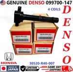 4x Genuine Denso Ignition Coils For Honda Accord Crv Acura 2.4l I4, 099700-147. Fixed Price $78.29.