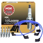 Ngk Wire & 4 G-power Platinum Spark Plugs Kit For Nissan Axxecess D21 Stanza. Fixed Price $72.95.