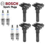 For Mitsubishi Lancer 2.0l 4x Bosch Nicke Spark Plug & Uf523 Mk Ignition Coil. Fixed Price $56.80.