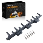 1x Ignition Coil + 6x Spark Plug Set For 00-06 Jeep Wrangler Tj 4.0l 56041476aa. Fixed Price $58.00.