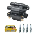 New Ignition Coil & Ngk Spark Plug 4pcs For Saab 9-2x/ Subaru Forester Impreza. Fixed Price $63.99.