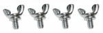 1956-82 Corvette Wing Nut Set-ignition Shield-chrome-4 Piece-56-82 (#e1940) *. Fixed Price $24.95.