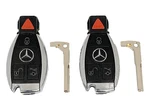 Oem Mercedes Benz Remote Fobs + Uncut Key Inserts Iyzdc07 Dc10 Dc11 Dc12 (shp). Fixed Price $39.75.