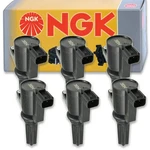 6 Pcs Ngk Ignition Coil For 2000-2003 Jaguar S-type 3.0l V6 - Spark Plug Sz. Fixed Price $281.20.