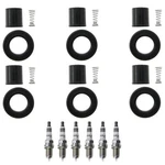 Ngk 6 Iridium Ix Spark Plugs Coil Boots Kit For Honda Accord Acura Rl Tl V6. Fixed Price $100.95.