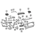 Genuine Mopar Trim Ring 6vx73ws3aa. Fixed Price $11.05.