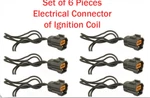 6 X Ignition Coil Connector Fits: Oem#lhe1510aa Jaguar Vanden Plas Xj6 Xjr Xjs. Fixed Price $30.53.