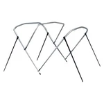 Carver Covers 55604 6' L X 79"-84" W 46" H Round Tube 3-bow Bimini Top Frame. Fixed Price $239.48.
