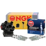 Ngk Dis Ignition Coil 4 Iridium Ix Spark Plugs Kit For Ford Mercury 2.0 L4. Fixed Price $131.95.