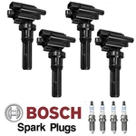 4x Bosch Nicke Spark Plug & Uf523 Mk Ignition Coil For Mitsubishi Lancer 2.0l. Fixed Price $49.79.
