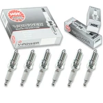 6 Pc Ngk V-power Spark Plugs For 1994-2008 Mazda B3000 3.0l V6 Ignition Wire Wa. Fixed Price $25.53.
