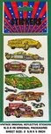Race Cars Various - Vintage Original Vinyl Decal Sticker Sheet Total 9 Stickers. Fixed Price $9.48.