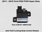 Bc3t-18d816-af 11 To 16 Ford F250 F350 Anti-theft Locking Body Control Module. Fixed Price $39.00.
