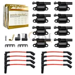 Uf413 Ignition Coil & Acdelco Spark Plug Wire For Chevy Silverado Gmc Sierra. Fixed Price $194.99.