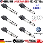 Genuine Vw X6 Ignition Coils For 2009-2020 Volkswagen Audi 3.6l V6, 022905715a. Fixed Price $155.08.