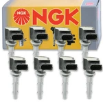 8 Pc Ngk Ignition Coils For 2007-2014 Mercedes-benz Gl450 4.6l 4.7l V8 Spark Mx. Fixed Price $378.63.