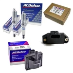 6 Oem 41-962 Dbl Plat Sprk Plgs + 1 00bs3009 Ign Coil Adp Icm. Fixed Price $92.92.