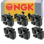6 Pcs Ngk Ignition Coil For 2002-2004 Mercedes-benz C32 Amg 3.2l V6 - Spark Bb. Fixed Price $302.24.