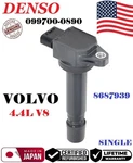 Genuine Single Ignition Coil For 2005-2011 Volvo Xc90 S80 4.4l V8 # 099700-0890. Fixed Price $35.00.