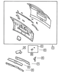 Genuine Mopar Lift-gate Opening Reinforcement Lower Front 5020043aa. Fixed Price $80.81.
