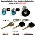 Ignition Switch & Door Lock Cylinder Set 2 Chip Keys For 04-12 Malibu Pontiac G6. Fixed Price $193.59.