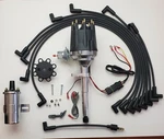 49-53 Ford Flathead 239 255 Small Black Cap Hei Distributor + Wires +chrome Coil. Fixed Price $231.95.